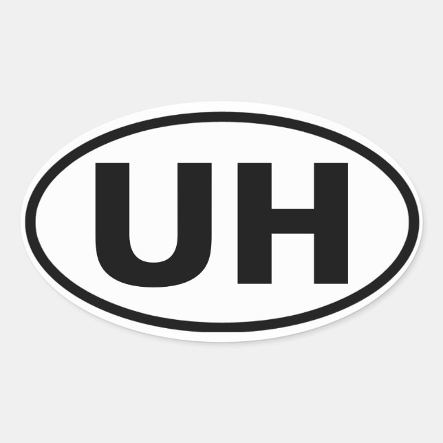 Sticker Ovale FOUR University Hills "UH" (Devant)