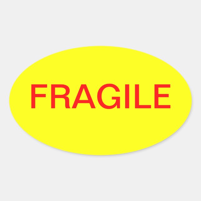 Sticker ovale fragile (Devant)