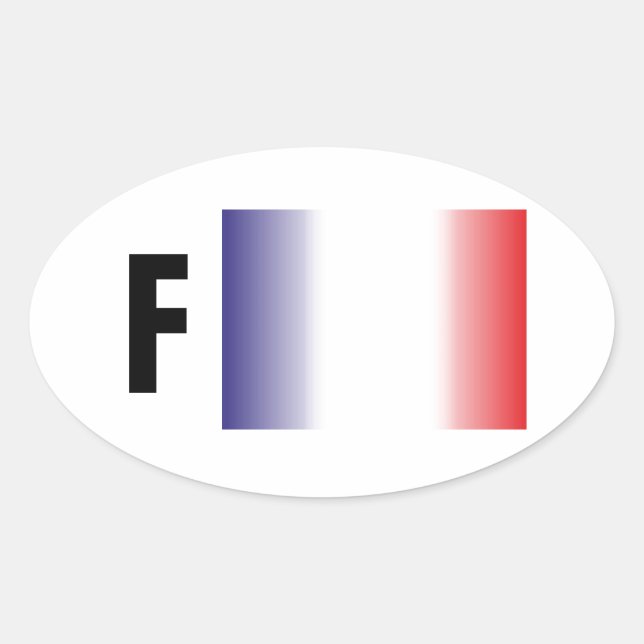 Sticker Ovale France - France Kleber (Devant)