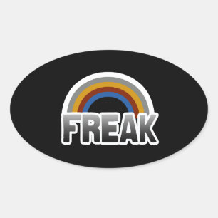 Sticker Ovale Freak Pride