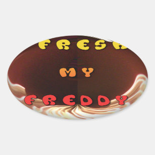 Sticker Ovale Fresh My Freddy Art Print
