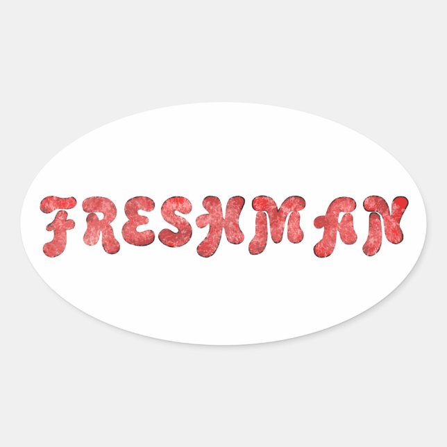Sticker Ovale Freshman (Devant)