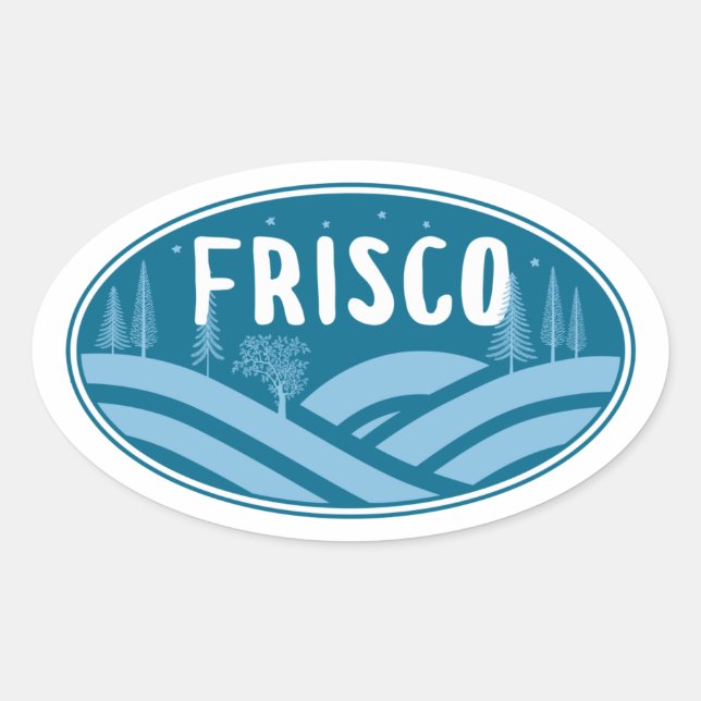 Sticker Ovale Frisco Colorado Extérieur (Devant)