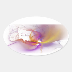 Sticker Ovale Fumée légère