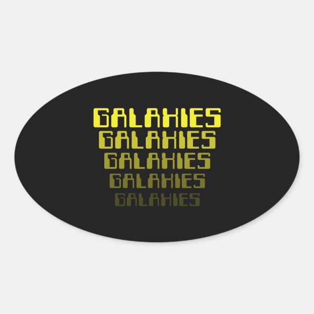 STICKER OVALE GALAXIES GALAXIES GALAXIES GALAXIES GALAXIES GALAX (Devant)