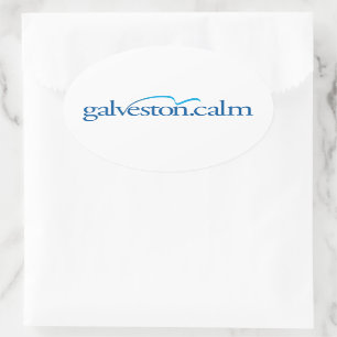 Sticker Ovale Galveston.calm : Galveston Island, Texas