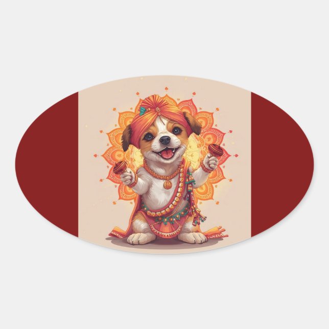 Sticker Ovale Garba Guardian (Devant)