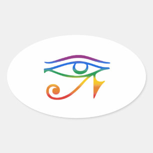 Sticker Ovale Gay Goth Pride