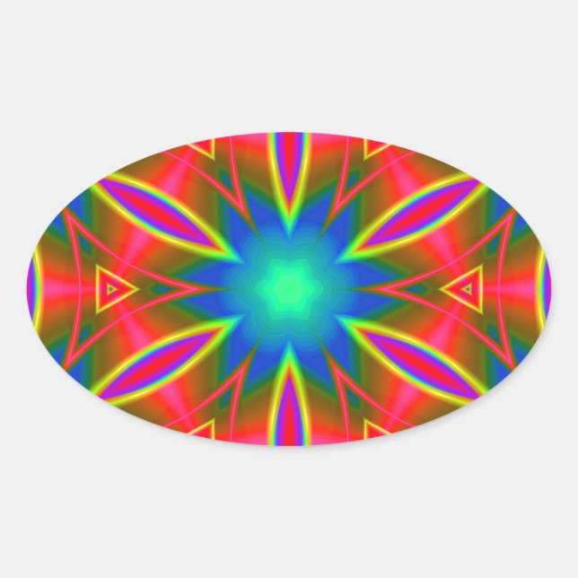 Sticker Ovale géométrique 160614 (01) (Devant)