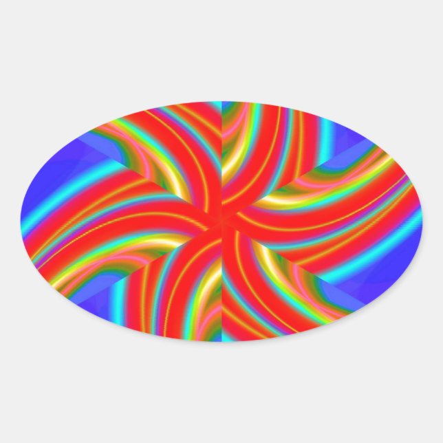 Sticker Ovale géométrique 160614 (04) (Devant)