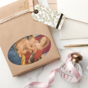 Sticker Ovale Gloire au sein divin de Marie Coque-Mate Papon