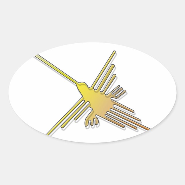 Sticker Ovale Golden Nazca (Devant)