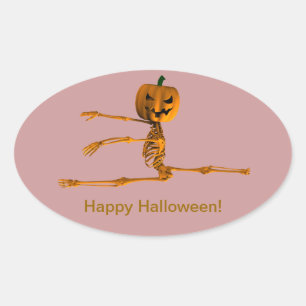 Sticker Ovale Grand Jeté Position de Ballet