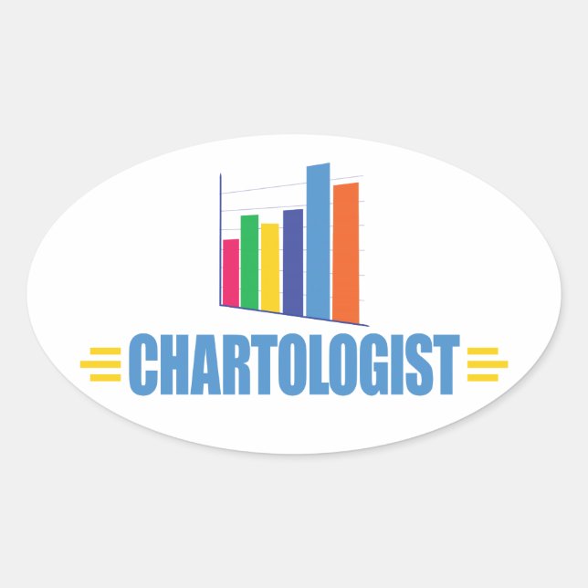 Sticker Ovale Graphique amusant (Devant)