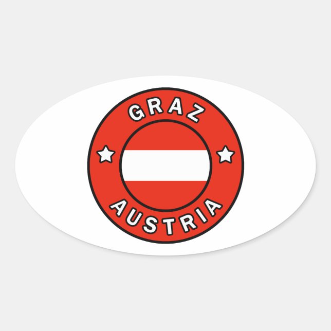 Sticker Ovale Graz Autriche (Devant)