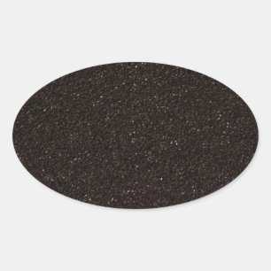 Sticker Ovale Griptape skateboard noir