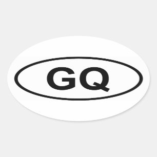 Sticker Ovale Guinée équatoriale "GQ "