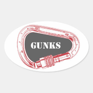 Sticker Ovale Gunks Escalade carabiner