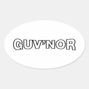 STICKER OVALE GUV'NOR