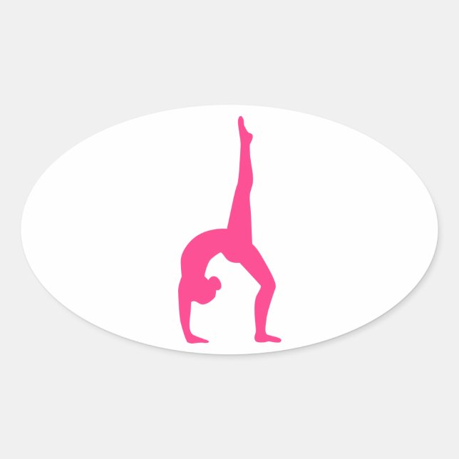 Sticker Ovale Gymnastique rythmique (Devant)