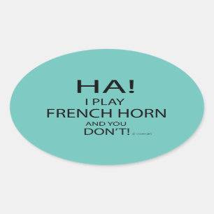 Sticker ovale Ha Horn