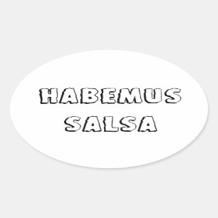 Sticker Ovale Habemus salsa