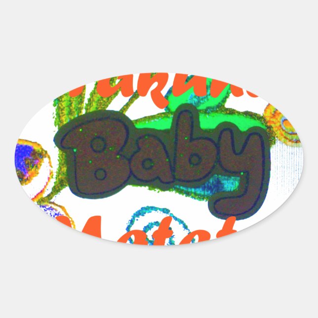 Sticker Ovale Hakuna Matata Baby.png (Devant)