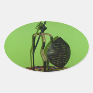 Sticker Ovale Hakuna Matata Kenya Maasai.JPG