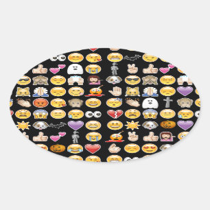 Sticker Ovale halloween emoji