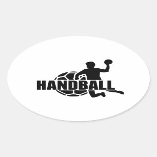 Sticker Ovale Handball