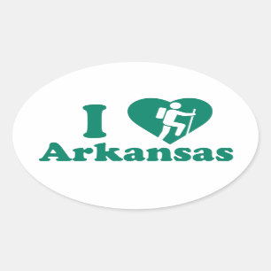 Sticker Ovale Hausse Arkansas