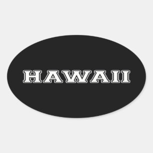 Sticker Ovale Hawaii