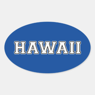 Sticker Ovale Hawaii