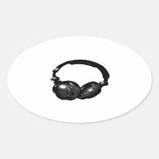 Sticker Ovale Headphone