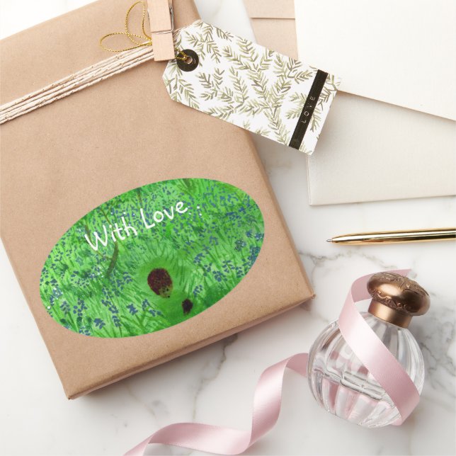 Sticker Ovale Hérisson Bluebell Wood (Cadeaux)