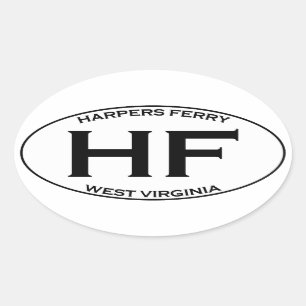 Sticker Ovale HF - Harpers Ferry West Virginie