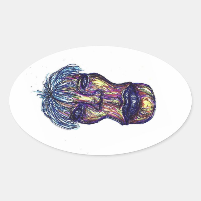 Sticker Ovale hh (Devant)