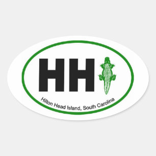 Sticker Ovale HHI Aligator Euro Oval