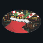 Sticker Ovale HoHo ! Merry Christmas TOXITS et Happy New Year<br><div class="desc">HoHoHo ! Joyeux CADEAUX de Noël et un joyeux nouvel an d'art Imprimer Voici "HoHoHo! Joyeux CADEAUX de Noël et un joyeux imprimé d'art du Nouvel An", une pièce vibrante et festive qui incarne la joie de la saison des Fêtes. L'arrière - plan sombre met en valeur les éléments colorés,...</div>