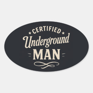 Sticker Ovale Homme clandestin certifié Fyodor Dostoevsky Mug