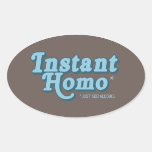 STICKER OVALE HOMO INSTANTANÉ