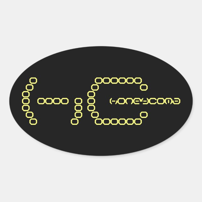 Sticker Ovale honeycoma (Devant)