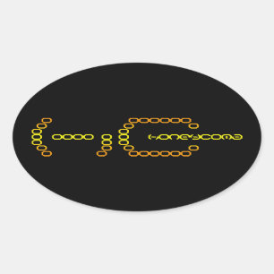 Sticker Ovale honeycoma