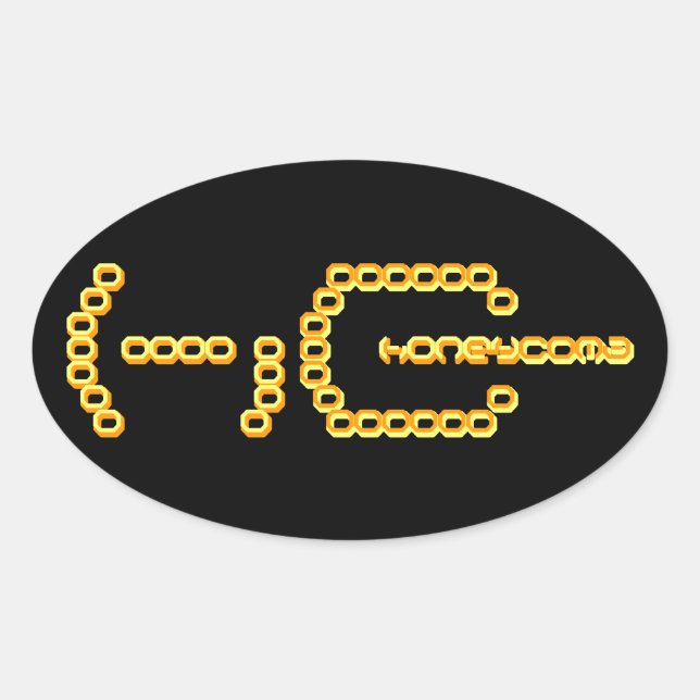 Sticker Ovale honeycoma (Devant)