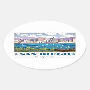 Sticker Ovale Horizon de San Diego