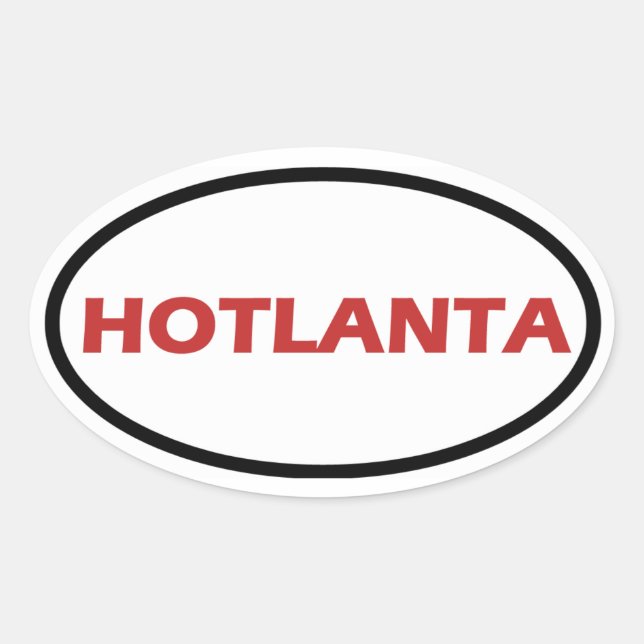STICKER OVALE HOTLANTA (Devant)