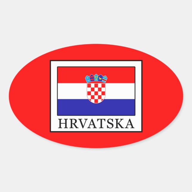 Sticker Ovale Hrvatska (Devant)