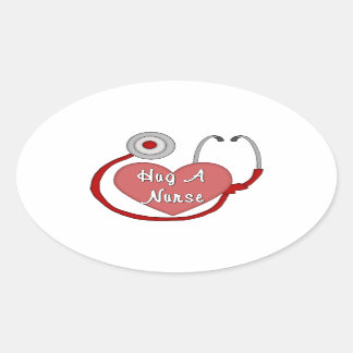 Sticker Ovale Hug A
