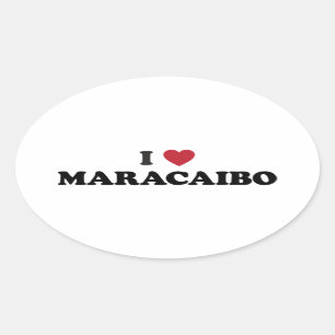 Sticker Ovale I coeur Maracaïbo Venezuela