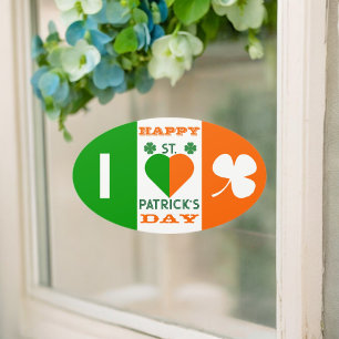 Sticker Ovale I Love Ireland